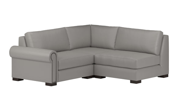 Nativa Interiors Sylviane Deep Plush Modular Sectional Mini Off White  Sec-sylv-dp-ar5-3pc-jbs-white