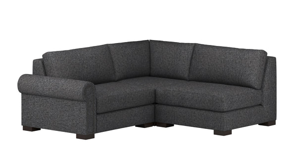 Nativa Interiors Sylviane Deep Plush Modular Sectional Mini Classic Graphite  Sec-sylv-dp-ar5-3pc-mjd-graphite