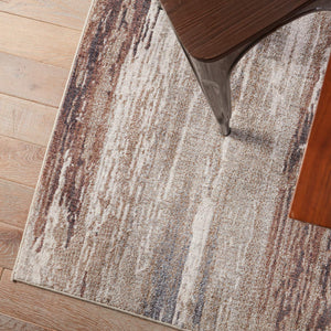 Jaipur Living Vibe by Jaipur Living Seismic Abstract Polyester Runner Rug for Hallway Entryway 3' x 8' RUG150297