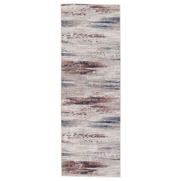 Jaipur Living Vibe by Jaipur Living Seismic Abstract Polyester Runner Rug for Hallway Entryway 3' x 8' RUG150297