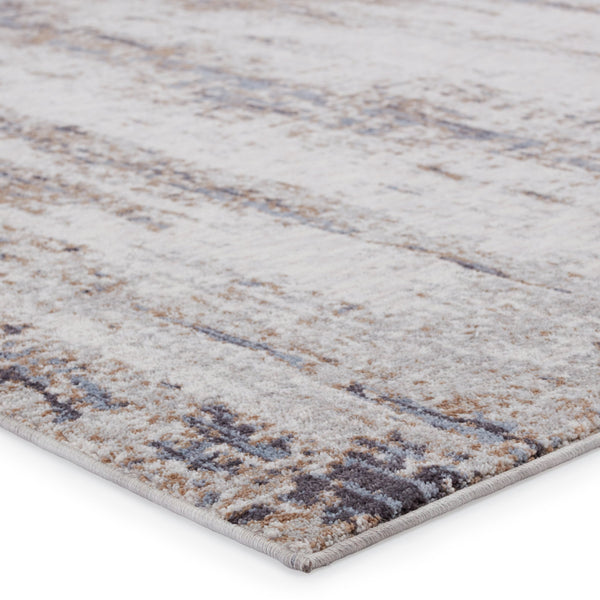 Jaipur Living Vibe by Jaipur Living Neutral Abstract Polyester Pile Runner for High Traffic Areas 5' x 8' RUG150308