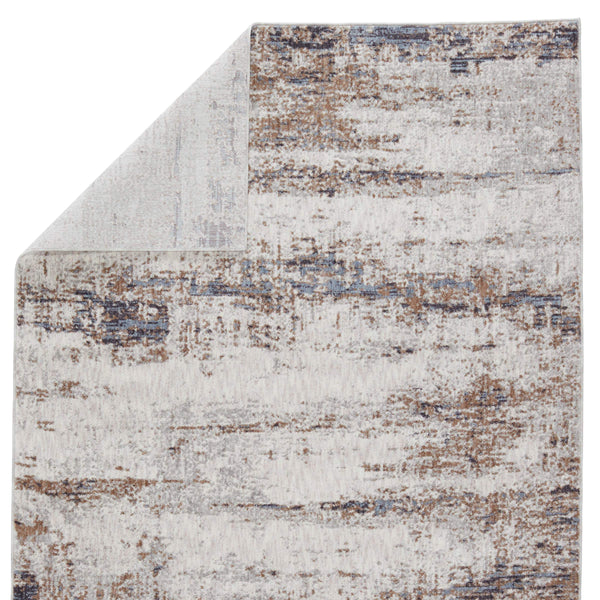 Jaipur Living Vibe by Jaipur Living Neutral Abstract Polyester Pile Runner for High Traffic Areas 5' x 8' RUG150308