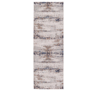 Jaipur Living Vibe by Jaipur Living Neutral Abstract Polyester Pile Runner for High Traffic Areas 3' x 8' RUG150307