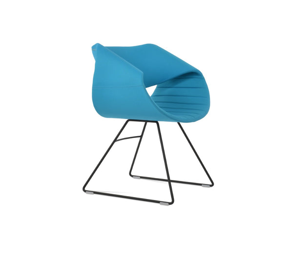 Soho Concept Seminyak Wire Armchair Dining Chair - Stylish Upholstery, Versatile Colors, 10-year Guarantee Included Black,Turquoise  Soho-concept-dining-chair-05811