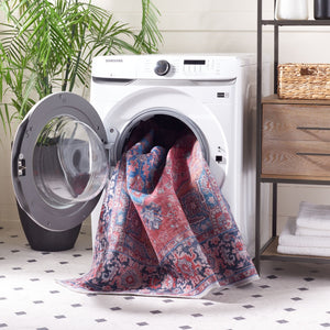 Safavieh Serapi Exquisite Area Rug - Sophisticated Transitional Design With Plush Comfort For Every Home Blue ,Rust 52% Cotton,25% Jute,20% Polyester Chenille,3% Polyester Sep369m-10