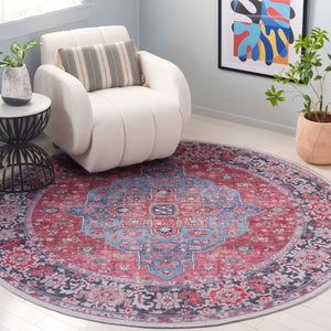 Safavieh Serapi Exquisite Area Rug - Sophisticated Transitional Design With Plush Comfort For Every Home Blue ,Rust 52% Cotton,25% Jute,20% Polyester Chenille,3% Polyester Sep369m-10