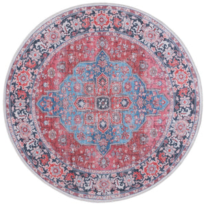 Safavieh Serapi Exquisite Area Rug - Sophisticated Transitional Design With Plush Comfort For Every Home Blue ,Rust 52% Cotton,25% Jute,20% Polyester Chenille,3% Polyester Sep369m-10