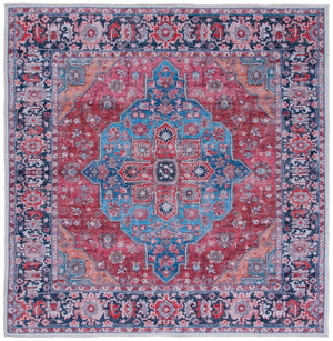 Safavieh Serapi Exquisite Area Rug - Sophisticated Transitional Design With Plush Comfort For Every Home Blue ,Rust 52% Cotton,25% Jute,20% Polyester Chenille,3% Polyester Sep369m-10