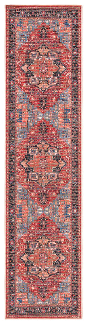 Safavieh Serapi Traditional Style Rug - Elegant Power Loomed Design With Rich Red And Blue Palette, Durable & Chic Red ,Blue 52% Cotton,25% Jute,20% Polyester Chenille,3% Polyester Sep612q-7r