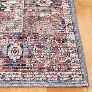 Safavieh Serapi Traditional Power Loomed Area Rug In Blue And Rust – Timeless Design For Any Room Blue ,Rust 52% Cotton,25% Jute,20% Polyester Chenille,3% Polyester Sep622m-9
