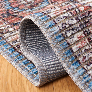 Safavieh Serapi Traditional Power Loomed Area Rug In Blue And Rust – Timeless Design For Any Room Blue ,Rust 52% Cotton,25% Jute,20% Polyester Chenille,3% Polyester Sep622m-9