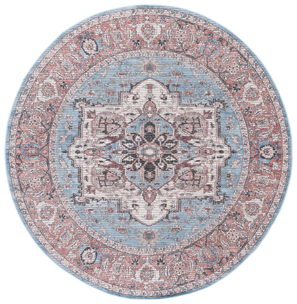 Safavieh Serapi Traditional Power Loomed Area Rug In Blue And Rust – Timeless Design For Any Room Blue ,Rust 52% Cotton,25% Jute,20% Polyester Chenille,3% Polyester Sep622m-9