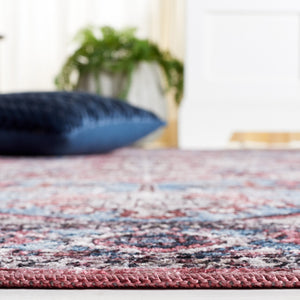 Safavieh Serapi Traditional Style Area Rug - Timeless Charm, Durable, Washable, Elegant Design For Any Space Blue ,Rust 52% Cotton,25% Jute,20% Polyester Chenille,3% Polyester Sep624m-8