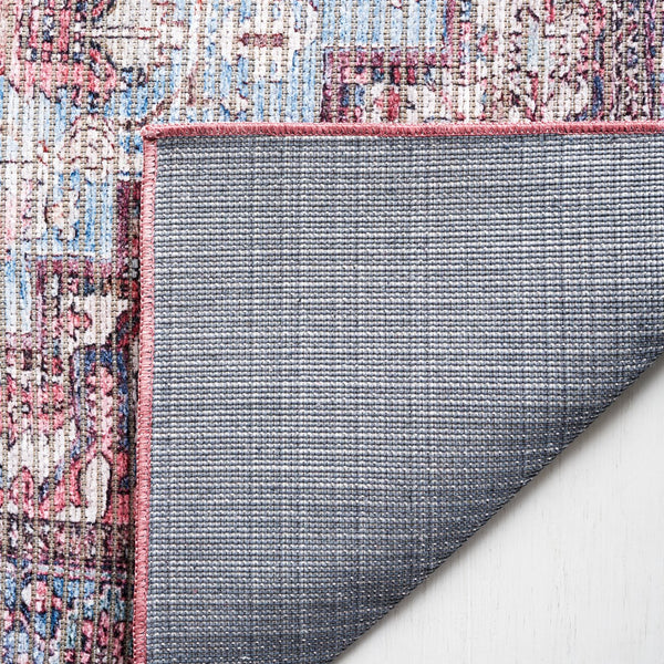 Safavieh Serapi Traditional Style Area Rug - Timeless Charm, Durable, Washable, Elegant Design For Any Space Blue ,Rust 52% Cotton,25% Jute,20% Polyester Chenille,3% Polyester Sep624m-8