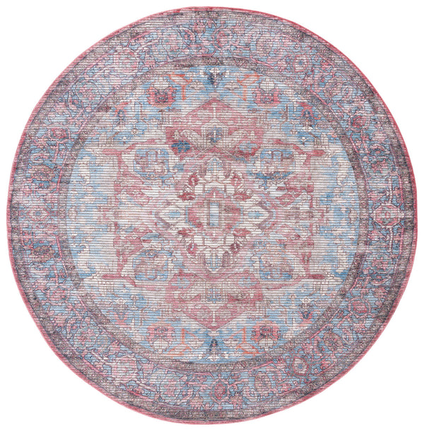 Safavieh Serapi Traditional Style Area Rug - Timeless Charm, Durable, Washable, Elegant Design For Any Space Blue ,Rust 52% Cotton,25% Jute,20% Polyester Chenille,3% Polyester Sep624m-8