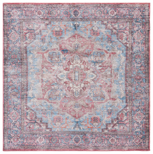 Safavieh Serapi Traditional Style Area Rug - Timeless Charm, Durable, Washable, Elegant Design For Any Space Blue ,Rust 52% Cotton,25% Jute,20% Polyester Chenille,3% Polyester Sep624m-8