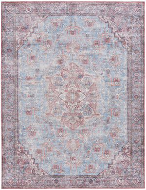 Safavieh Serapi Traditional Style Area Rug - Timeless Charm, Durable, Washable, Elegant Design For Any Space Blue ,Rust 52% Cotton,25% Jute,20% Polyester Chenille,3% Polyester Sep624m-8