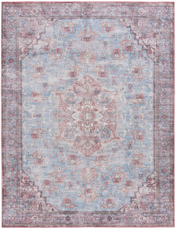 Safavieh Serapi Traditional Style Area Rug - Timeless Charm, Durable, Washable, Elegant Design For Any Space Blue ,Rust 52% Cotton,25% Jute,20% Polyester Chenille,3% Polyester Sep624m-8