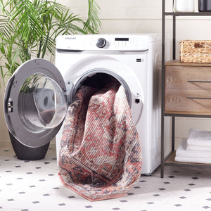 Safavieh Serapi Timeless Elegance Area Rug – Stylish Power-loomed Design For Modern & Traditional Spaces Rust ,Grey 52% Cotton,25% Jute,20% Polyester Chenille,3% Polyester Sep628p-4