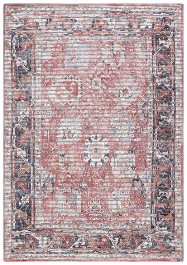 Safavieh Serapi Timeless Elegance Area Rug – Stylish Power-loomed Design For Modern & Traditional Spaces Rust ,Grey 52% Cotton,25% Jute,20% Polyester Chenille,3% Polyester Sep628p-4