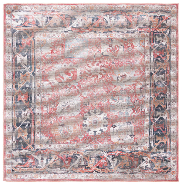 Safavieh Serapi Timeless Elegance Area Rug – Stylish Power-loomed Design For Modern & Traditional Spaces Rust ,Grey 52% Cotton,25% Jute,20% Polyester Chenille,3% Polyester Sep628p-4