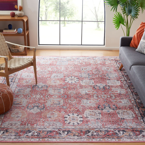 Safavieh Serapi Timeless Elegance Area Rug – Stylish Power-loomed Design For Modern & Traditional Spaces Rust ,Grey 52% Cotton,25% Jute,20% Polyester Chenille,3% Polyester Sep628p-4