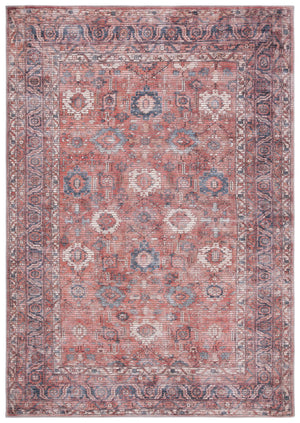 Safavieh Serapi Exquisite Turkish Area Rug - Timeless Elegance In Rust And Blue, Durable & Washable Design Rust ,Blue 52% Cotton,25% Jute,20% Polyester Chenille,3% Polyester Sep646p-9