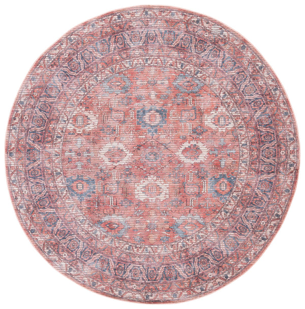 Safavieh Serapi Exquisite Turkish Area Rug - Timeless Elegance In Rust And Blue, Durable & Washable Design Rust ,Blue 52% Cotton,25% Jute,20% Polyester Chenille,3% Polyester Sep646p-9