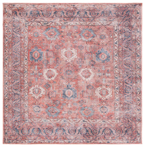 Safavieh Serapi Exquisite Turkish Area Rug - Timeless Elegance In Rust And Blue, Durable & Washable Design Rust ,Blue 52% Cotton,25% Jute,20% Polyester Chenille,3% Polyester Sep646p-9