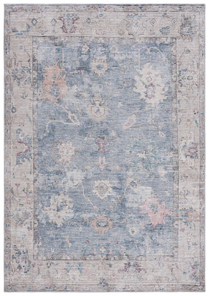 Safavieh Serapi Area Rug - Elegant Blue And Beige Design, Durable Power-loomed Craftsmanship For Modern Homes Blue ,Beige 52% Cotton,25% Jute,20% Polyester Chenille,3% Polyester Sep666m-7sq