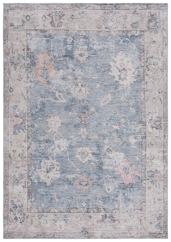 Safavieh Serapi Area Rug - Elegant Blue And Beige Design, Durable Power-loomed Craftsmanship For Modern Homes Blue ,Beige 52% Cotton,25% Jute,20% Polyester Chenille,3% Polyester Sep666m-7sq