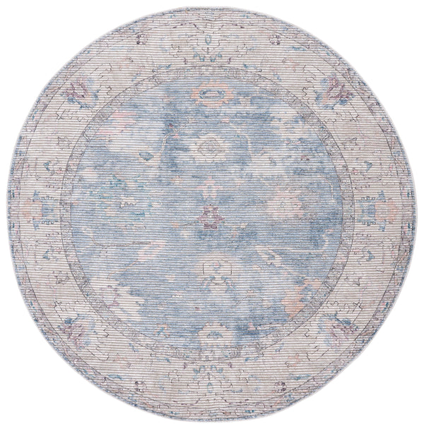 Safavieh Serapi Area Rug - Elegant Blue And Beige Design, Durable Power-loomed Craftsmanship For Modern Homes Blue ,Beige 52% Cotton,25% Jute,20% Polyester Chenille,3% Polyester Sep666m-7sq