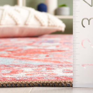 Safavieh Serapi Traditional Runner Rug - Exquisite Turkish Craftsmanship With Timeless Patterns And Easy Care Rust ,Blue 75% Cotton,25% Chenille Sep811p-5