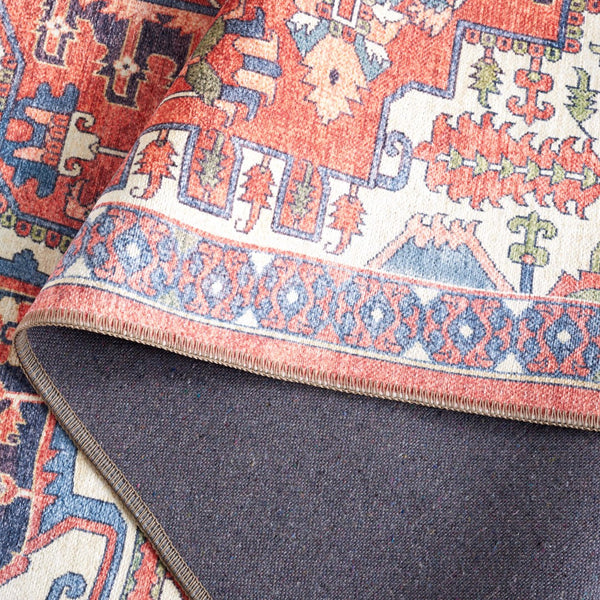 Safavieh Serapi Traditional Area Rug - Luxurious Turkish Craftsmanship In Elegant Rust And Navy Design Rust ,Navy 75% Cotton,25% Chenille Sep812p-8