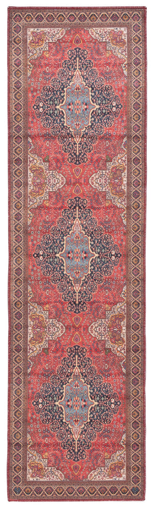 Safavieh Serapi Traditional Runner Area Rug - Elegant Artisanal Design For Timeless Home Decor And Comfort Rust ,Navy 75% Cotton,25% Chenille Sep814p-28