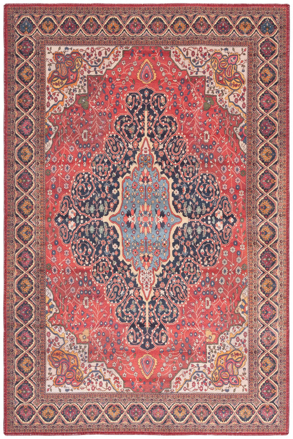 Safavieh Serapi Traditional Runner Area Rug - Elegant Artisanal Design For Timeless Home Decor And Comfort Rust ,Navy 75% Cotton,25% Chenille Sep814p-4
