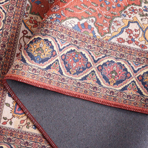 Safavieh Serapi Traditional Runner Area Rug - Elegant Artisanal Design For Timeless Home Decor And Comfort Rust ,Navy 75% Cotton,25% Chenille Sep814p-5