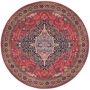 Safavieh Serapi Traditional Runner Area Rug - Elegant Artisanal Design For Timeless Home Decor And Comfort Rust ,Navy 75% Cotton,25% Chenille Sep814p-7r