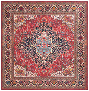 Safavieh Serapi Traditional Runner Area Rug - Elegant Artisanal Design For Timeless Home Decor And Comfort Rust ,Navy 75% Cotton,25% Chenille Sep814p-7sq