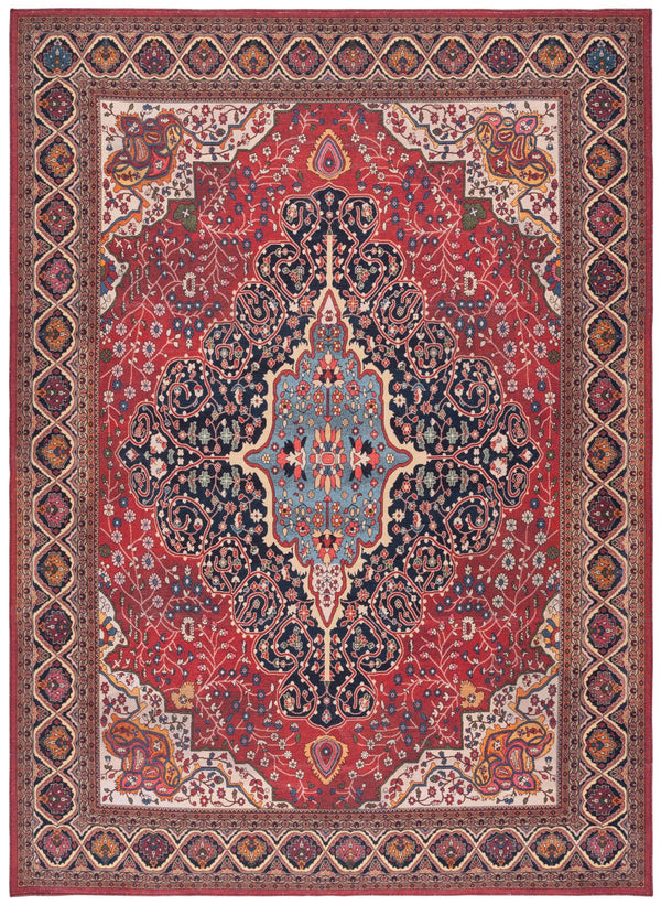 Safavieh Serapi Traditional Runner Area Rug - Elegant Artisanal Design For Timeless Home Decor And Comfort Rust ,Navy 75% Cotton,25% Chenille Sep814p-9