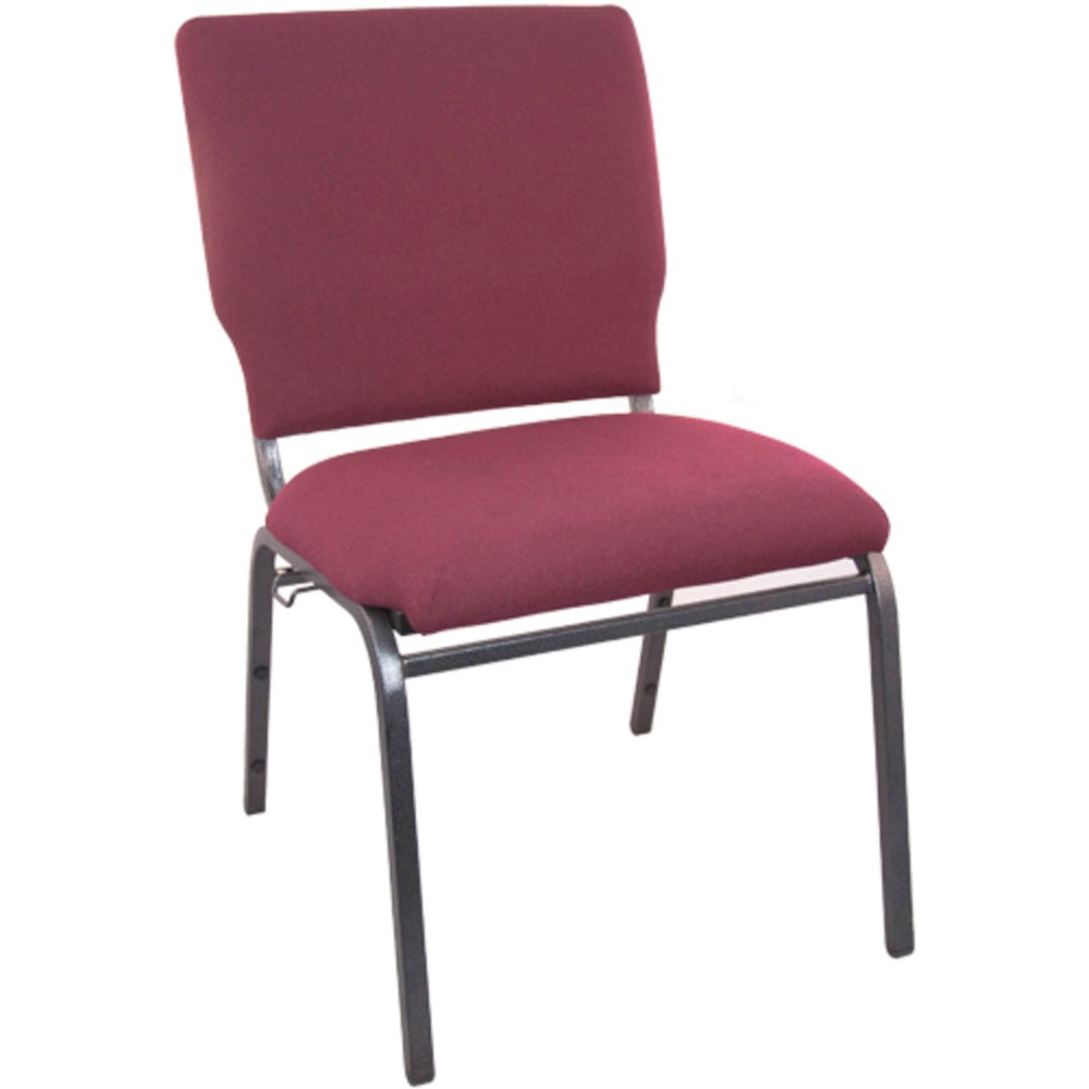 English Elm Advantage Navy Multipurpose Church Chairs - Durable, Comfortable Seating for High-Traffic Venues Navy Fabric/Silver Vein Frame SEPCHT185-101