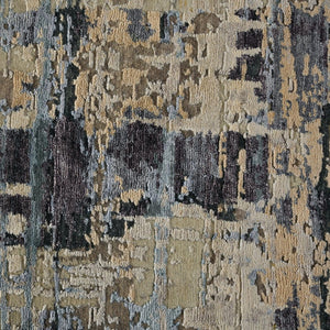 Amer Rugs Serena Hand-knotted Abstract Area Rug In Luxurious New Zealand Wool And Art Silk For Elegant Spaces Beige Wool, Viscose Ser1020810