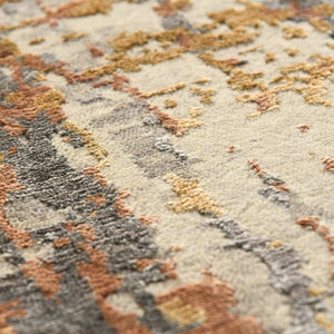 Amer Rugs Serena Hand-knotted Abstract Area Rug In Luxurious New Zealand Wool And Art Silk For Elegant Spaces Graphite Wool, Viscose Ser1060810