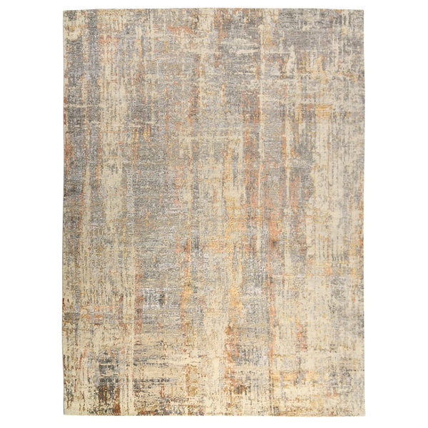 AMER Rugs Serena Ophel SER-106 Hand-Knotted Handmade Handspun New Zealand Wool Modern & Contemporary Abstract Rug Graphite 10' x 14'