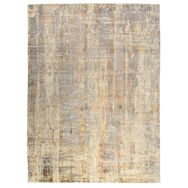 Amer Rugs Serena Hand-knotted Abstract Area Rug In Luxurious New Zealand Wool And Art Silk For Elegant Spaces Graphite Wool, Viscose Ser1060810