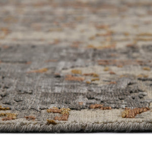 Amer Rugs Serena Hand-knotted Abstract Area Rug In Luxurious New Zealand Wool And Art Silk For Elegant Spaces Graphite Wool, Viscose Ser1060810