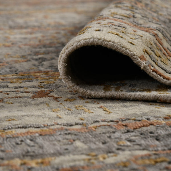 AMER Rugs Serena Ophel SER-106 Hand-Knotted Handmade Handspun New Zealand Wool Modern & Contemporary Abstract Rug Graphite 10' x 14'