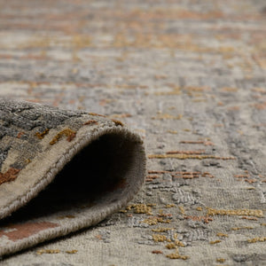 AMER Rugs Serena Ophel SER-106 Hand-Knotted Handmade Handspun New Zealand Wool Modern & Contemporary Abstract Rug Graphite 10' x 14'