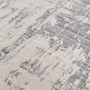 Amer Rugs Serena Hand-knotted Abstract Area Rug In Luxurious New Zealand Wool And Art Silk For Elegant Spaces Gray Wool, Viscose Ser1081014