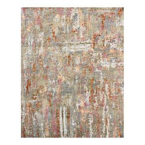 AMER Rugs Serena Hand-knotted Wool Silk Abstract Area Rug for Modern Living Spaces SER190810